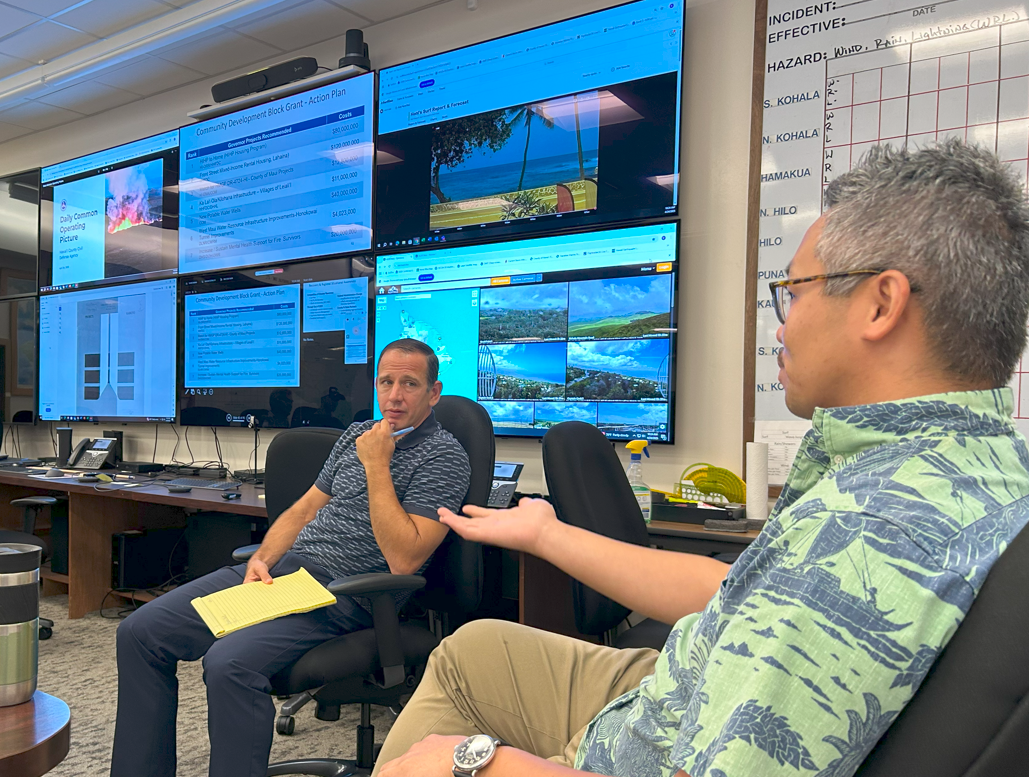 Branch Chief at Emergency Operation Center on Big Island